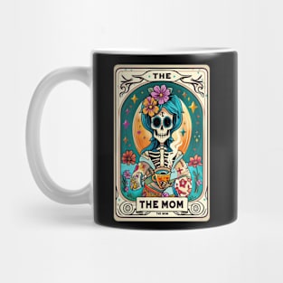 The Mom, funny skeleton drinking coffee mothers day Mug